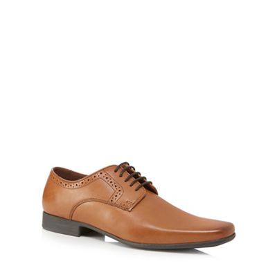Brown punch detail Balmoral shoes